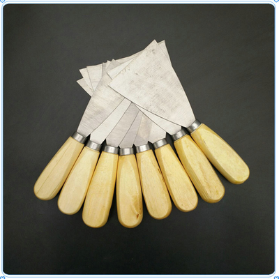 DIY 등급 스테인리스 스틸 블레이드 로즈 목재 손잡이 스크래퍼 빌딩 장식 도구