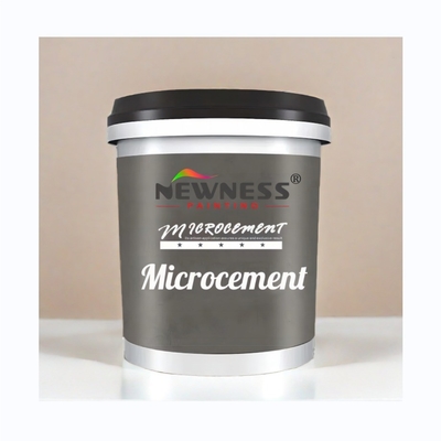 20KG/BUCKET 부피 마이크로 시멘트 바닥 키트 고 광택 끝 내구성 스크래치 저항