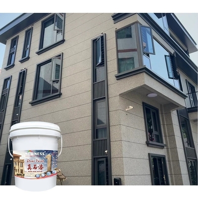 20KG/BUCKET 천연 돌 텍스처 페인트 외벽 페인트를 위한 높은 접착성 코팅