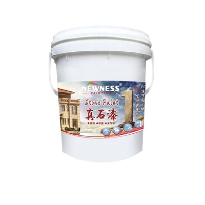 20KG/BUCKET 천연 돌 텍스처 페인트 외벽 페인트를 위한 높은 접착성 코팅