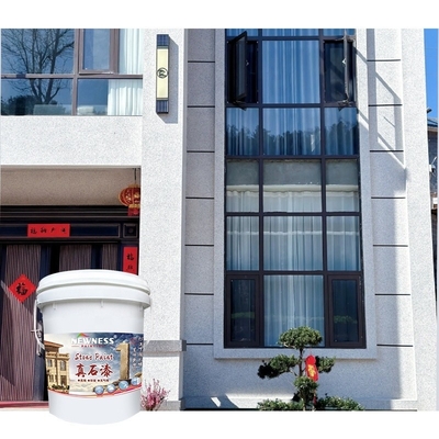 20KG/BUCKET 천연 돌 텍스처 페인트 외벽 페인트를 위한 높은 접착성 코팅