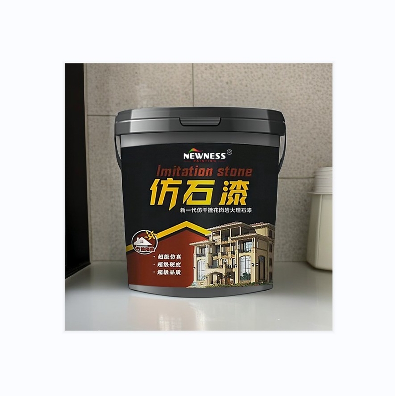 Tio2 MF 물 기반 돌 효과 벽 페인트 벽 장식에 스프레이 적용