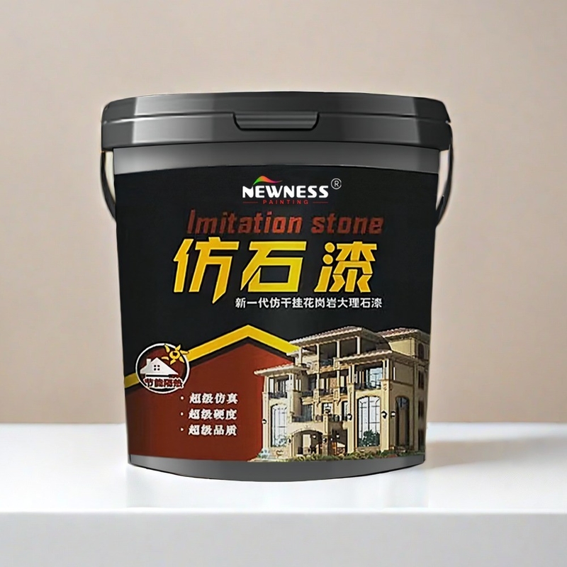 외관 의 초석 벽 에 사용 되는 아크릴 초석 페인트 가 집 의 경보 를 더 매력적 으로 만든다