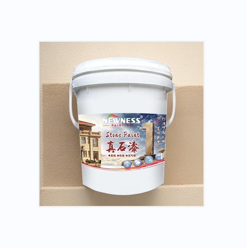 장수성 Granite Stone Effect 외관 외관 페인트 5000 번 스크럽 저항성