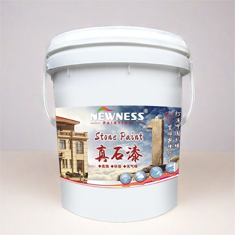 20KG/BUCKET 천연 돌 텍스처 페인트 외벽 페인트를 위한 높은 접착성 코팅